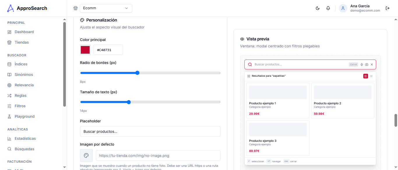 Personalización visual y CSS/JS personalizado